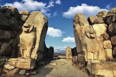 Lion's Gate in Hattusa, Türkei